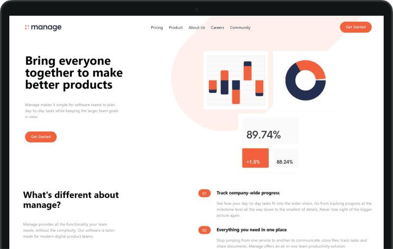 Modern UI Landing Page